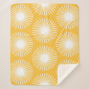 Cobertor Sherpa Flores simples: design sem costura escandinava.