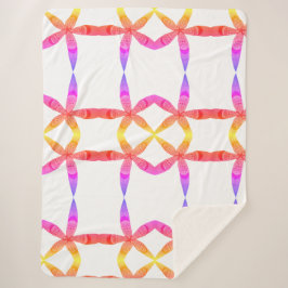 Cobertor Sherpa flores trópicas gradativas