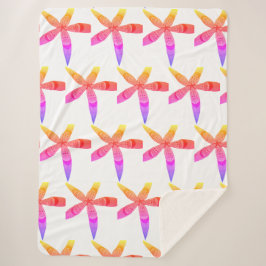 Cobertor Sherpa flores trópicas gradativas