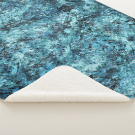 Cobertor Sherpa Floresta azul sob nevasca ou trincado