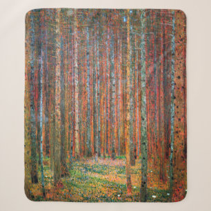 Cobertor Sherpa Floresta de Abetos Sr. Gustav Klimt