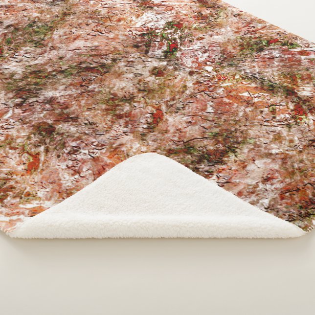 Cobertor Sherpa Floresta sob algodão ou rocha sob solo (3/4)