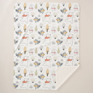 Cobertor Sherpa Florestas Adoráveis Sherpa Blanket