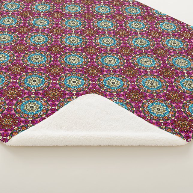 Cobertor Sherpa Flower Power V Jardim Groovy (3/4)