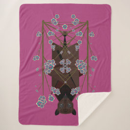 Cobertor Sherpa Flying Fox Boysenberry Sherpa Blanket (3 Dimensões