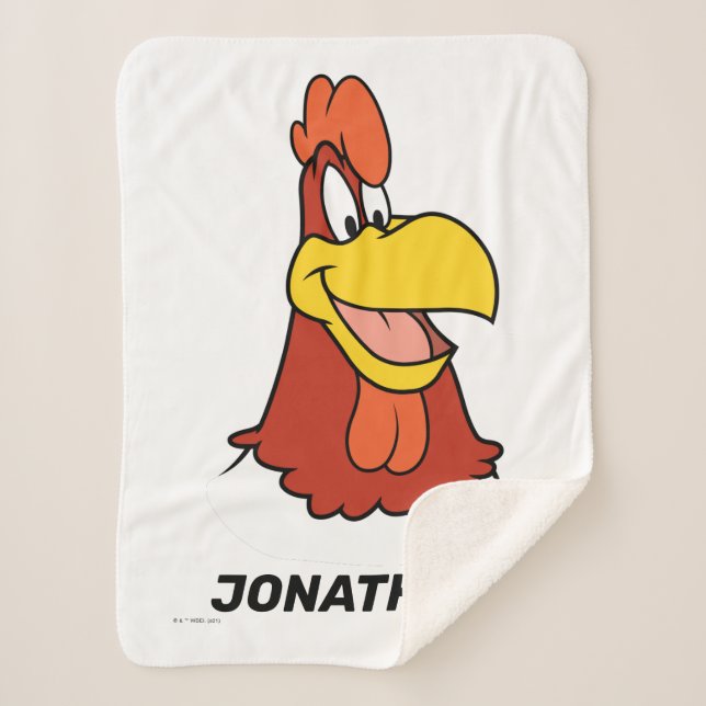 Cobertor Sherpa Foghorn Leghorn Closeup (Frente)