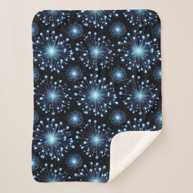Cobertor Sherpa Fogos de artifício (Frente)