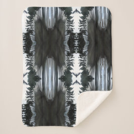 Cobertor Sherpa folha de palmeira