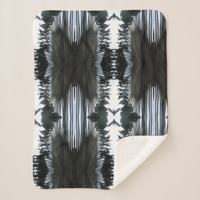 Cobertor Sherpa folha de palmeira (Frente)
