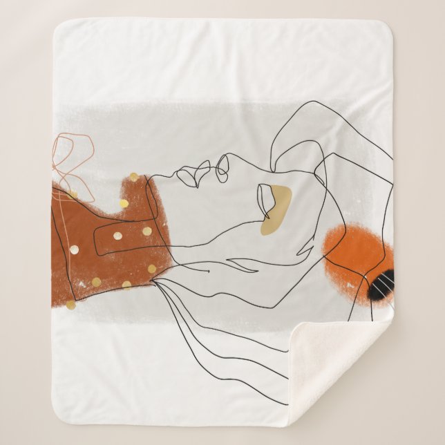 Cobertor Sherpa Folhas Tropicais, Design de padrão sem costura. (Frente)