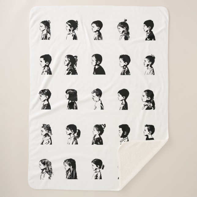 Cobertor Sherpa Folheto da sala de aula P4 (Frente)