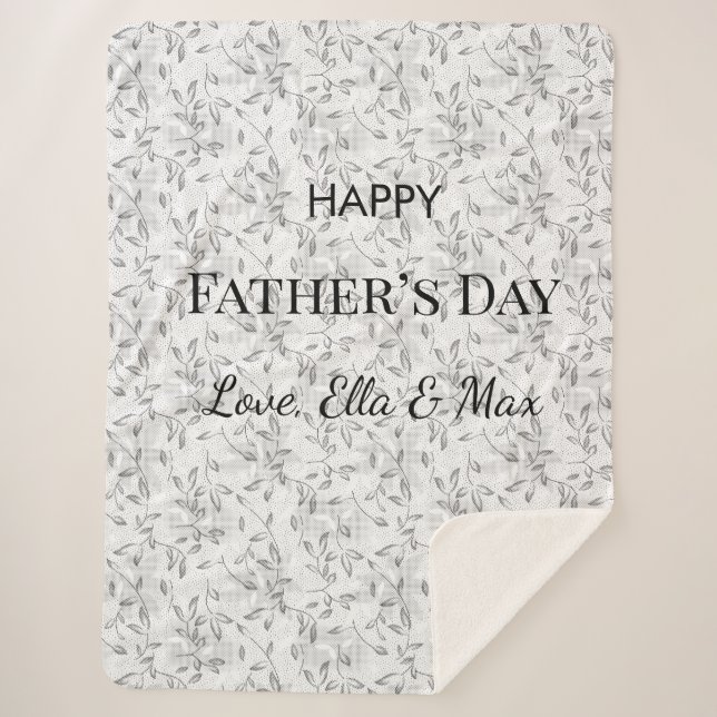 Cobertor Sherpa Folheto do Dia do Pai Cozy (Frente)