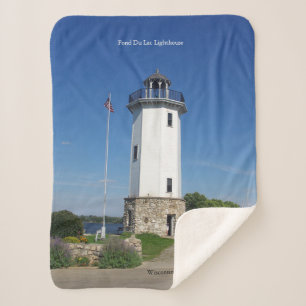 Cobertor Sherpa Fond Du Lac Lighthouse sherpa blanket