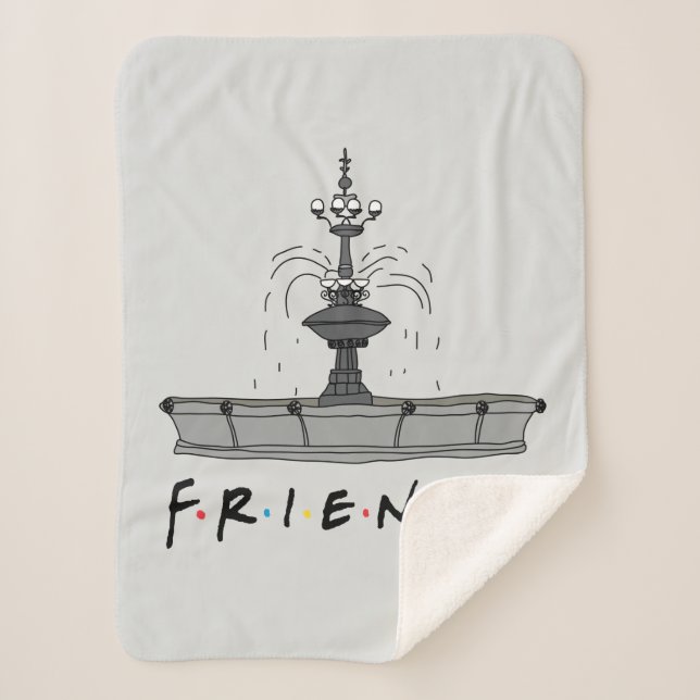 Cobertor Sherpa Fonte FRIENDS™ (Frente)