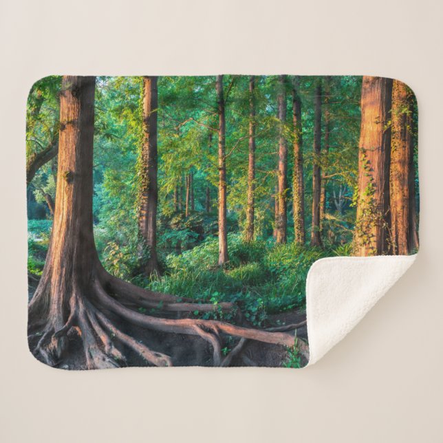 Cobertor Sherpa Forests | Greenery & Woodland (Frente (Horizontal))