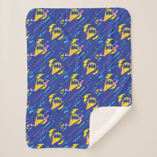 Cobertor Sherpa Forever Batman Bat Signal Pattern (Frente)