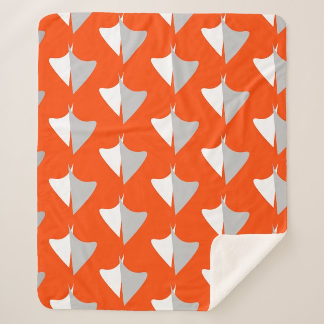 Cobertor Sherpa Formas geométricas retrorreflectoras com padrão se (Frente)