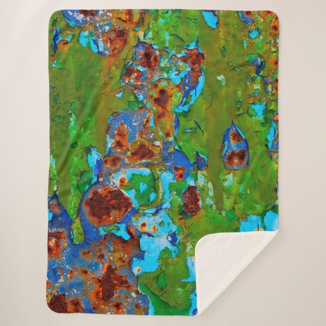 Cobertor Sherpa Foto de Decadência Engraçada Engraçada de Pintor M (Frente)