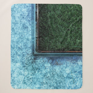 Cobertor Sherpa Foto de gramíneas verdes perto de azulejos
