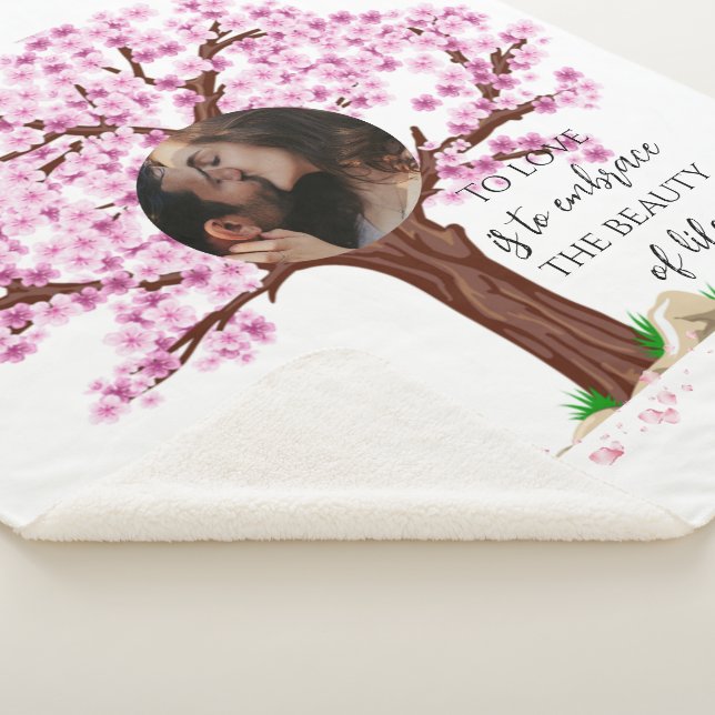 Cobertor Sherpa Foto personalizada do Casal gráfico (3/4)