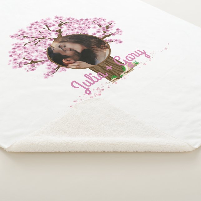 Cobertor Sherpa Foto personalizada do Casal gráfico (3/4)