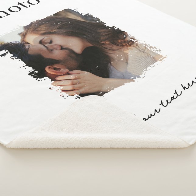 Cobertor Sherpa Foto personalizada do Casal gráfico (3/4)
