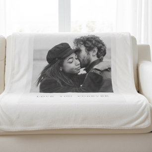 Cobertor Sherpa Foto Personalizada – Te Amo Para Sempre