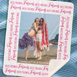 Cobertor Sherpa Foto rosa de tendências modernas para os melhores 