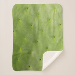 Cobertor Sherpa Foto verde botânica tropical do cacto
