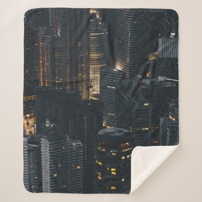 COBERTOR SHERPA FOTOGRAFIA AERIAL DE EDIFÍCIOS (Frente)