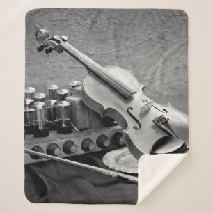 Cobertor Sherpa Fotografia de arte contínua sobre músico