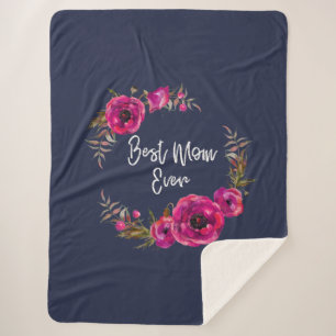 Cobertor Sherpa Fotos Florais De Fúchsia Rosa Feias Fuselares Fuse