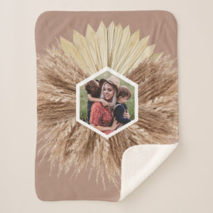 Cobertor Sherpa Fotos Personalizadas De Cores Neutras Quentes Da R