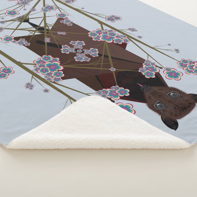 Cobertor Sherpa Fox Sky Blue Sherpa Blanket (3 Tamanhos) (3/4)