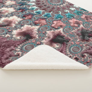 Cobertor Sherpa Fractal boêmico