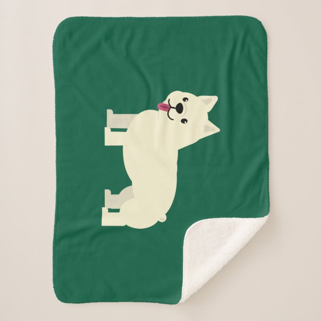 Cobertor Sherpa Frenchie Lover Green (Frente)