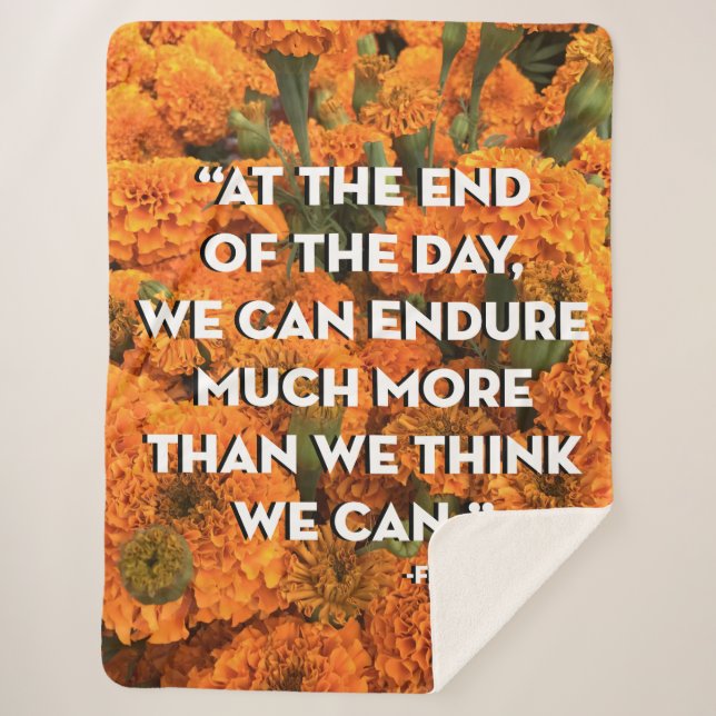 Cobertor Sherpa Frida Kahlo Quote Blanket (Frente)