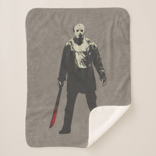 Cobertor Sherpa Friday the 13th Jason Voorhees Character Art