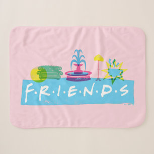 Cobertor Sherpa FRIENDS™   Logotipo com Ícones
