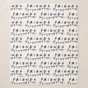 Cobertor Sherpa FRIENDS™ Luzes de Natal Logo