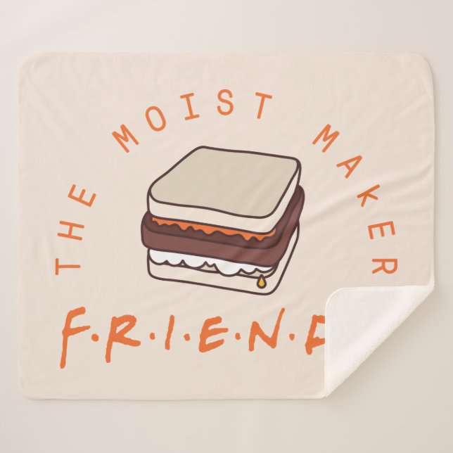 Cobertor Sherpa FRIENDS™ | O Moist Maker (Frente (Horizontal))