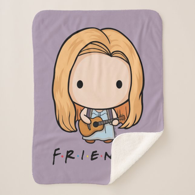 Cobertor Sherpa FRIENDS™ | Phoebe Chibi (Frente)