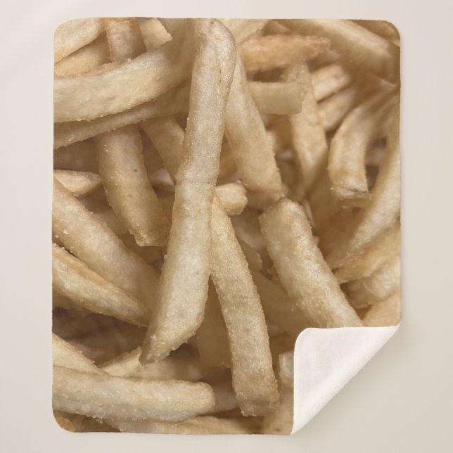 Cobertor Sherpa Fries franceses (Frente)