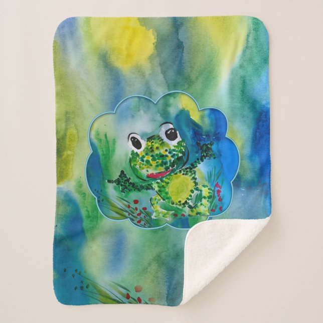 Cobertor Sherpa Frog (Frente)