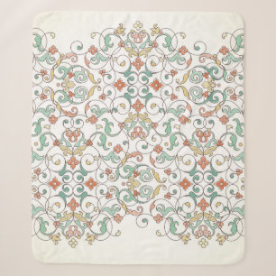 Cobertor Sherpa fronteira perfeita do ornamentado vintage no estil