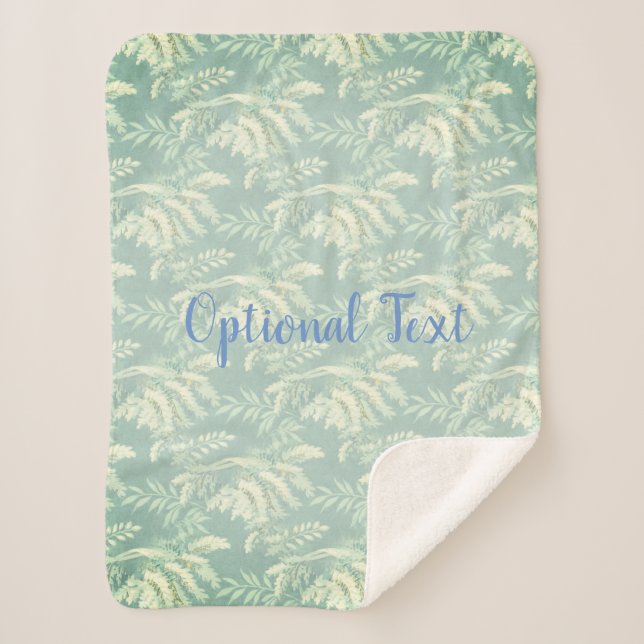 Cobertor Sherpa Fronteiras Fern Botânicas (Frente)