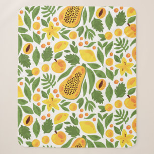 Cobertor Sherpa Frutas de pêssego do Papaya tropistas exóticas
