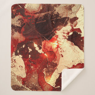 Cobertor Sherpa fundo abstrato marble.