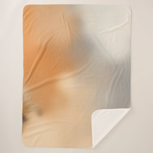 Cobertor Sherpa Fundo Abstrato Quente (Frente)