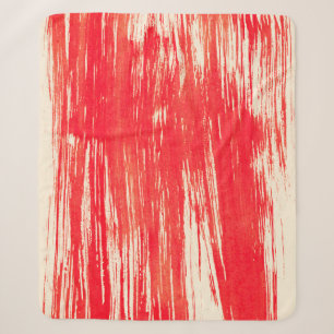 Cobertor Sherpa fundo abstrato vermelho a partir da aquarela
